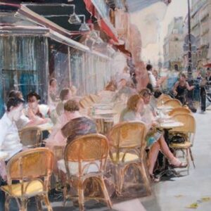 AU CAFE, oil on canvas, 89 x 40 cm, 2010....SOLD