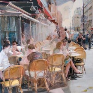 AU CAFE, oil on canvas, 89 x 40 cm, 2010....SOLD