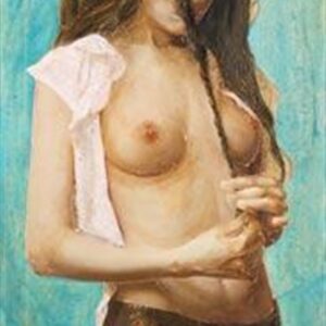 ESTHER, 2008, oil on canvas, 42 x 91 cm