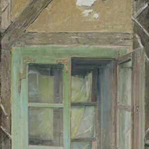 GREEN WINDOW, oil on canvas, 89x40 cm, 2011