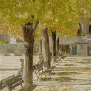 JARDIN DE NOTRE DAME 01, oil on canvas. 89 x 40 cm, 2010