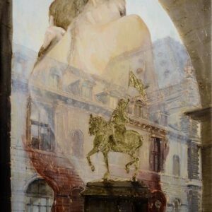 JEANNE d'Arc, oil on canvas, 58 x 40 cm, 2011.