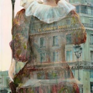 LE GRAND HOTEL, oil on canvas, 89 x 40 cm, 2010.b