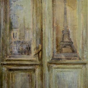 PARISIAN OLD DOOR, oil on canvas, 58 x 40 cm, 2011.