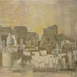 RAGUSA TWILIGHT, oil on canvas, 42x91 cm, 2009