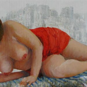 ROSE DE DUBROVNIK, oil on canvas, 40x89 cm, 2013.