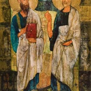 St. PETER and PAUL, 1987, oil on canvas, 100x65 cm