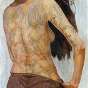 SURPRISE, 2008, oil on canvas, 91x 42 cm