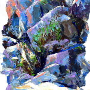 BUSH ON THE ROCK_02_58x40 cm_acrylic_2020.