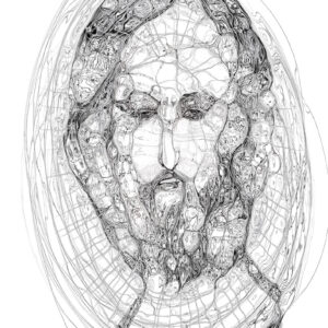 MY CHRIST 02, drawing, 58x40 cm, 2020.