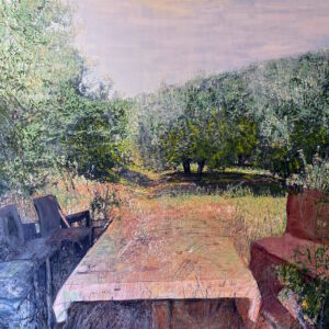 FOREST ROOM, 100 x 140 cm, acrylic on canvas, 2025.